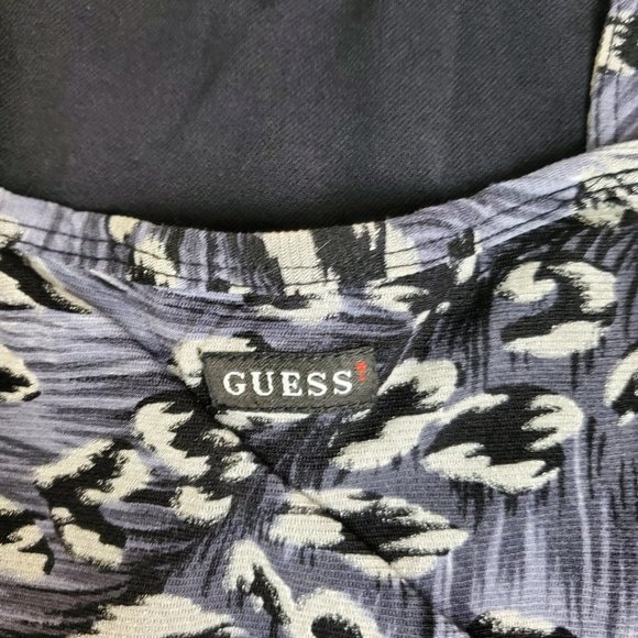 [S] Guess Animal Print Gray Tank Top - Picture 3 of 7